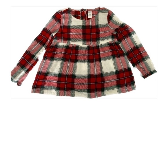 Carter’s PLAID FLANNEL TARTAN TOP - Size 8/8A - Picture 2 of 7